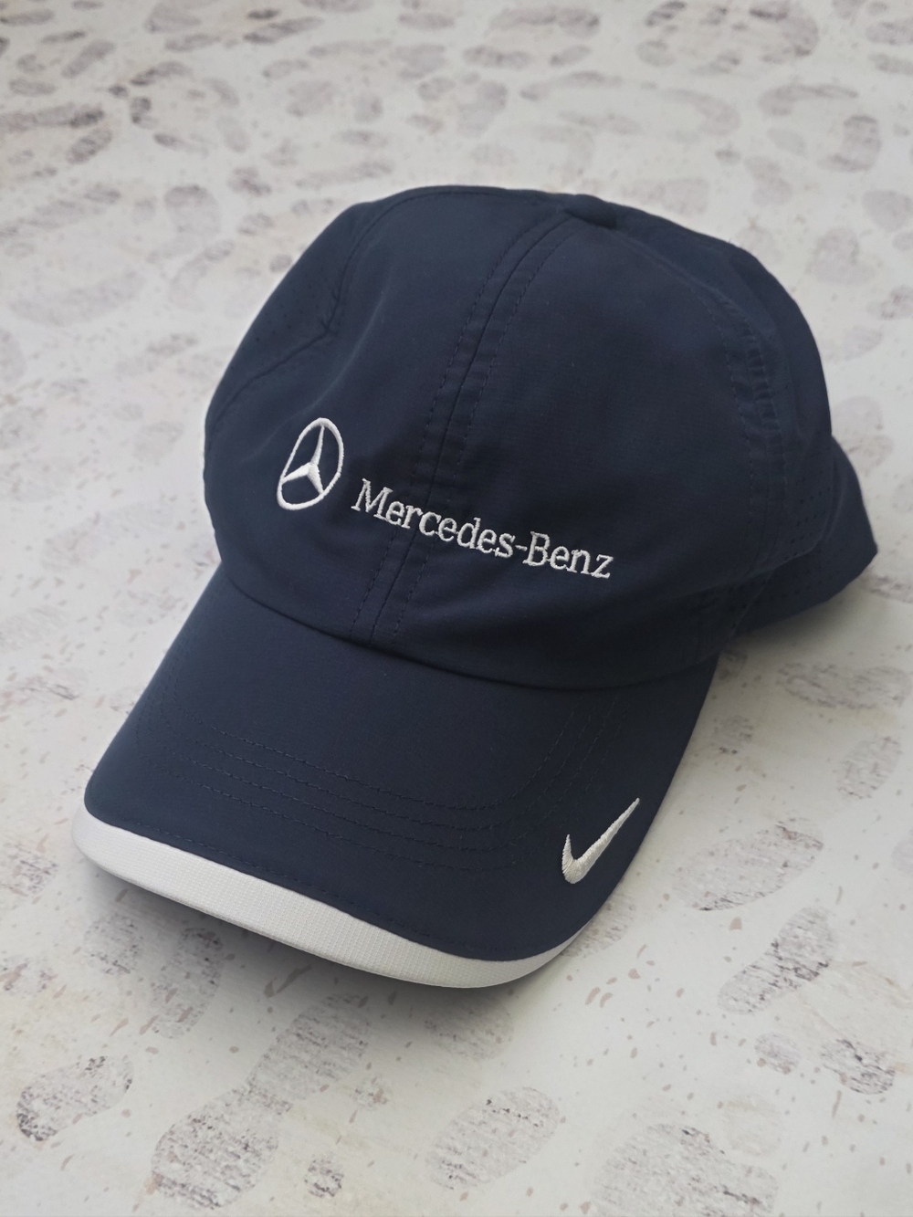 Nike Men's Navy Blue Mercedes-Benz Embroidered Performance Cap